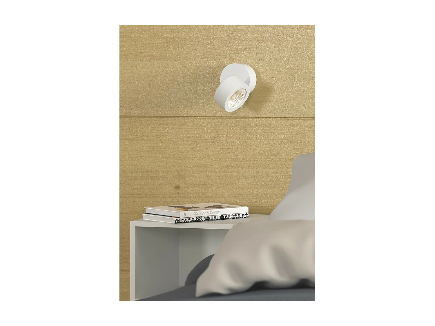 Aplique LED redondo redondo branco Concord tricolor 14w branco