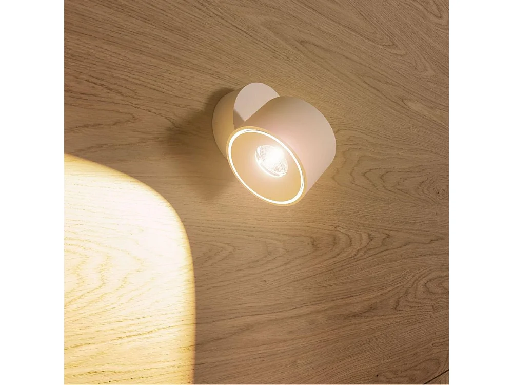 Mini Concord Tricolore 7W weiße, runde, verstellbare LED-Wandleuchte