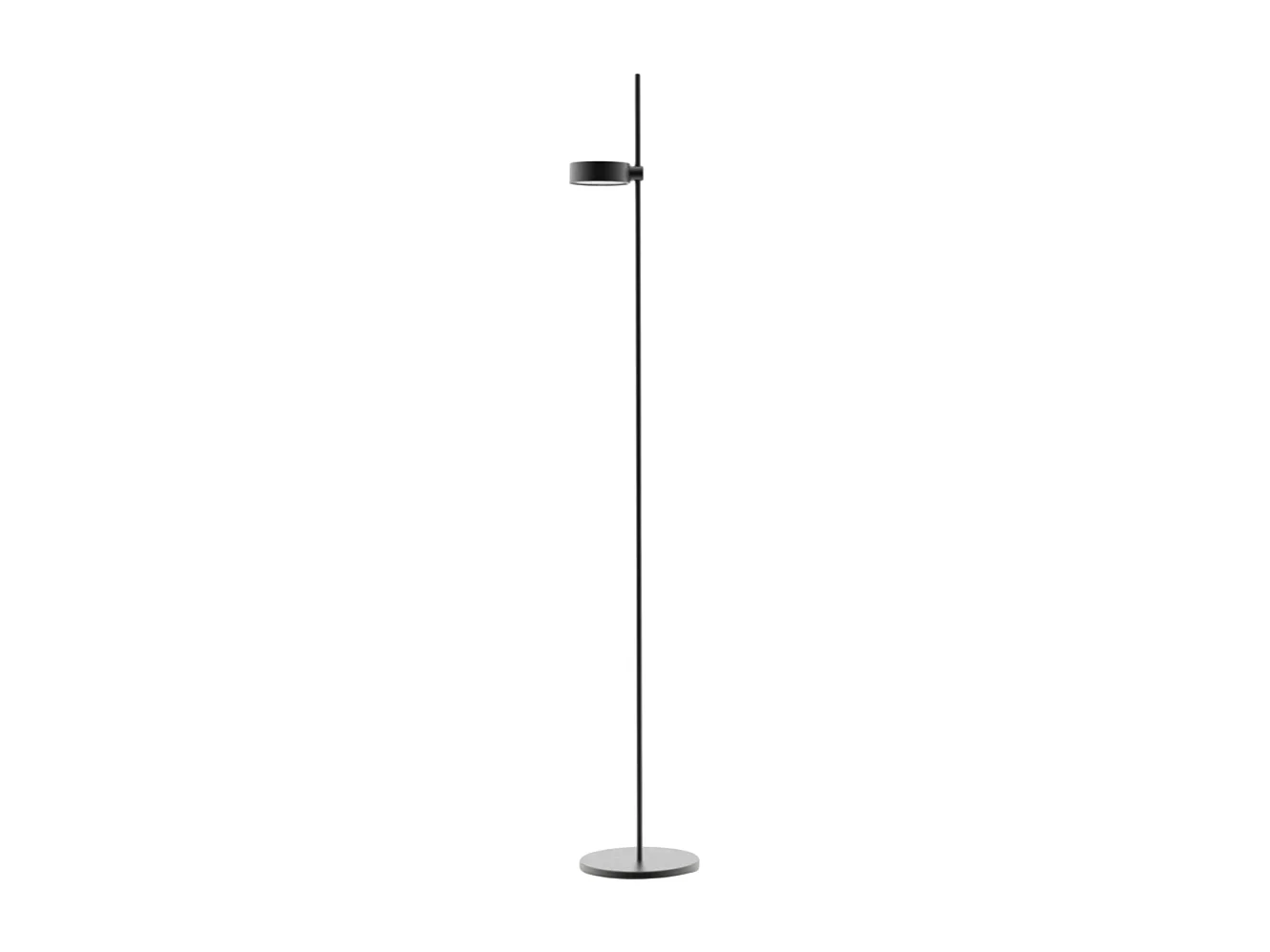 Zafferano SUPER O Lampadaire LED noir rechargeable et dimmable 1 module lumineux