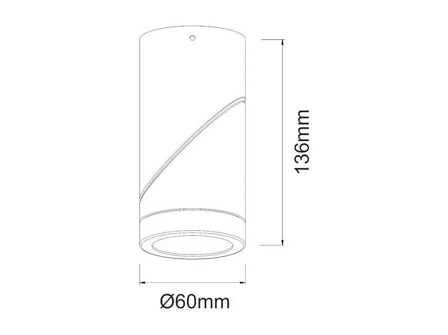 Applique LED cylindrique orientable 7Watt Plus-Tricolor Blanc