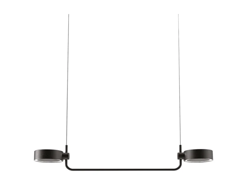 Zafferano SUPER O Wiederaufladbare und dimmbare schwarze LED-Pendelleuchte