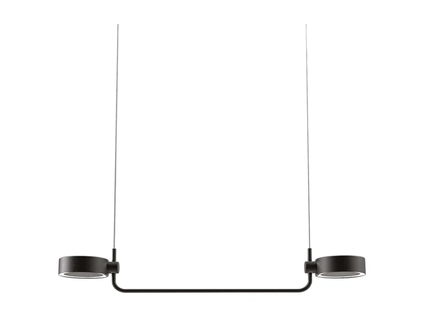 Zafferano SUPER O Wiederaufladbare und dimmbare schwarze LED-Pendelleuchte