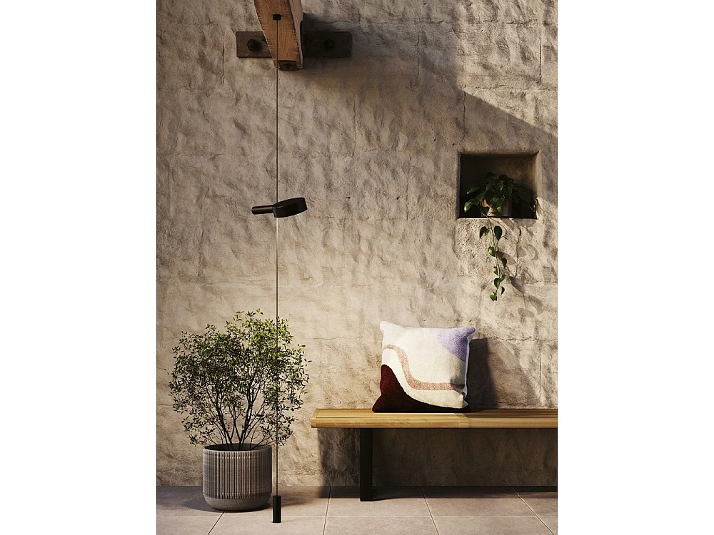 Zafferano SUPER O Lampe LED suspendue blanche rechargeable et dimmable 2 Modules Lumineux