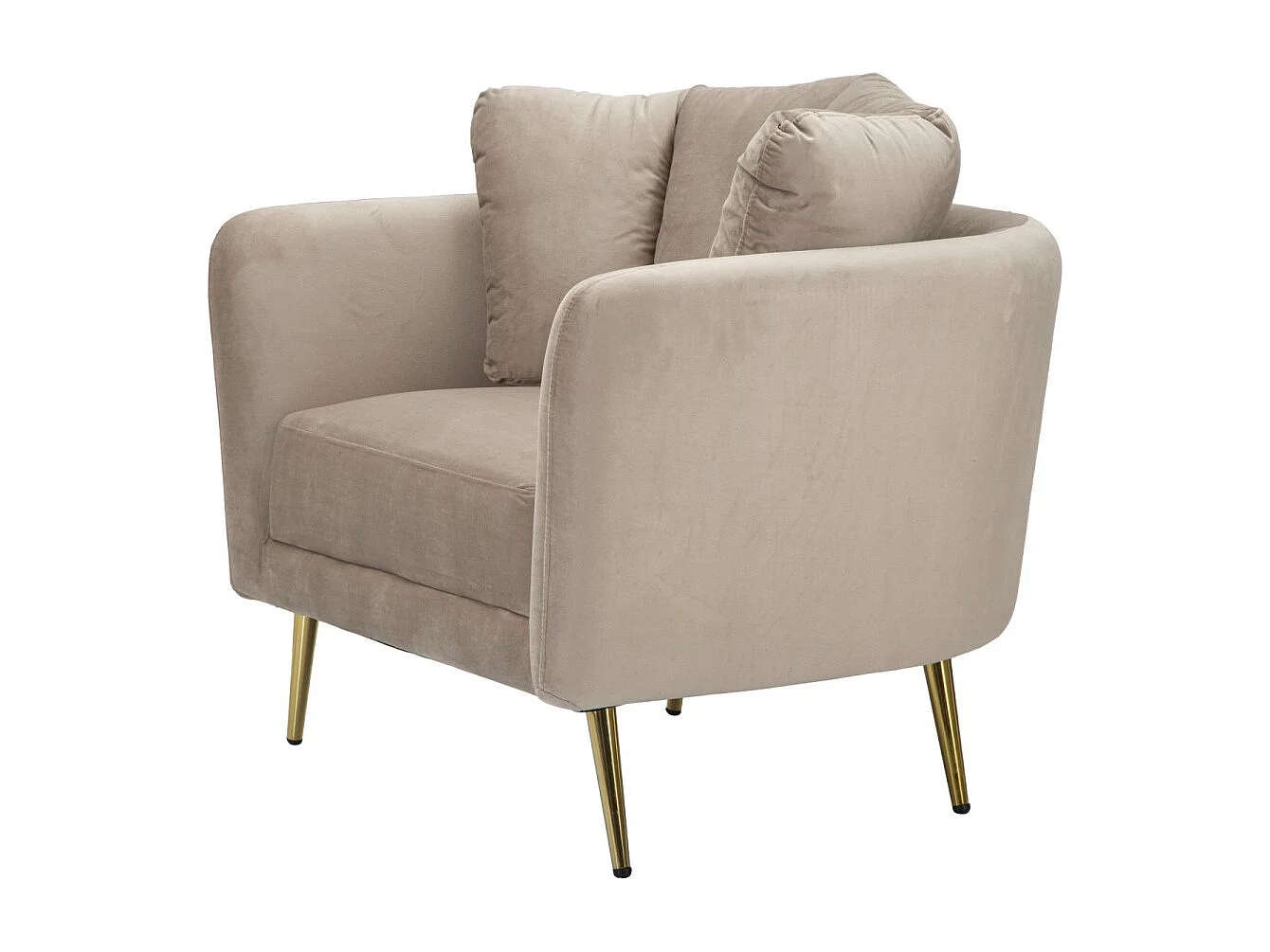 Fauteuil Design en Tissu "Kiev" 88cm Gris