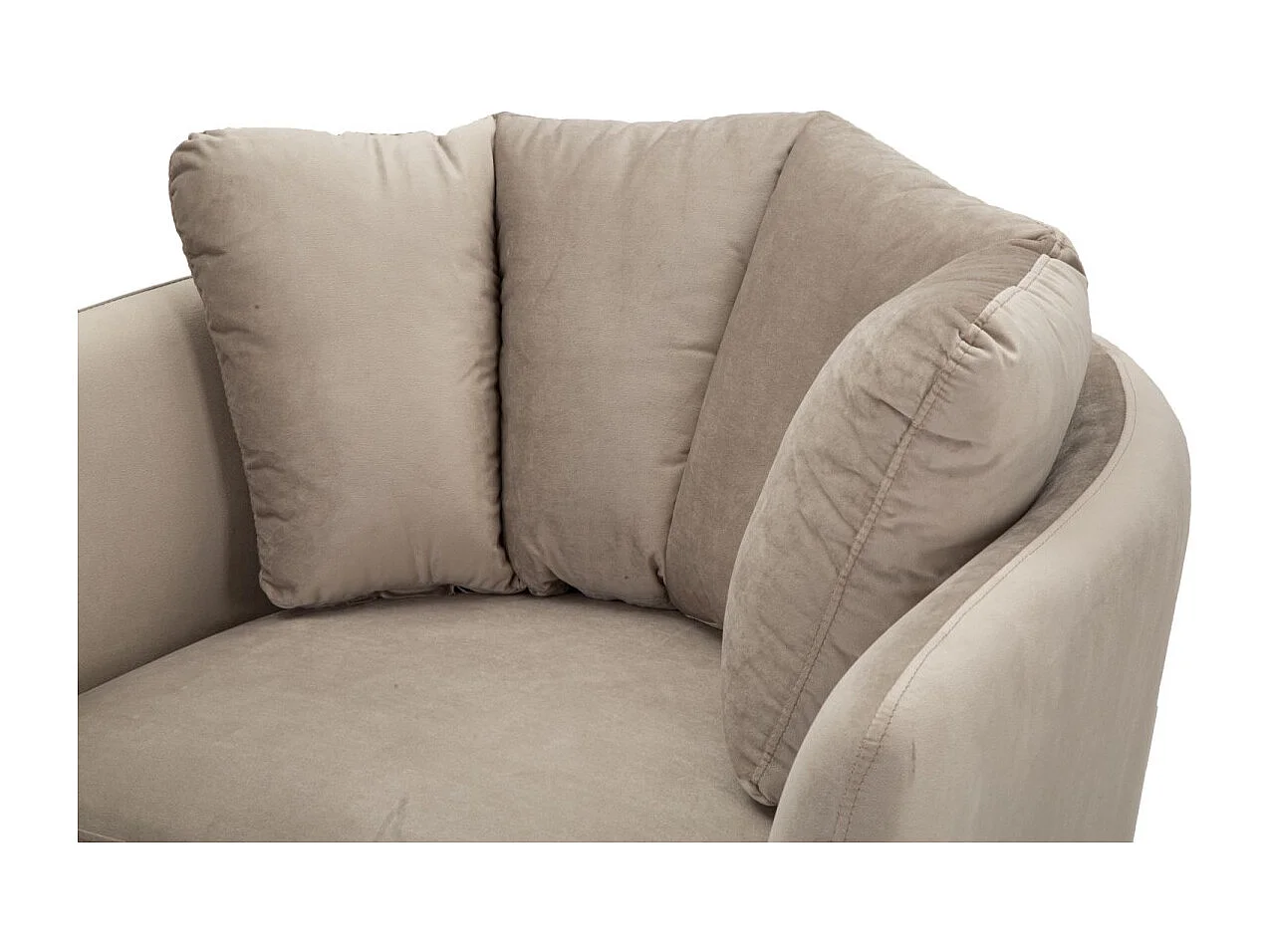 Fauteuil Design en Tissu "Kiev" 88cm Gris