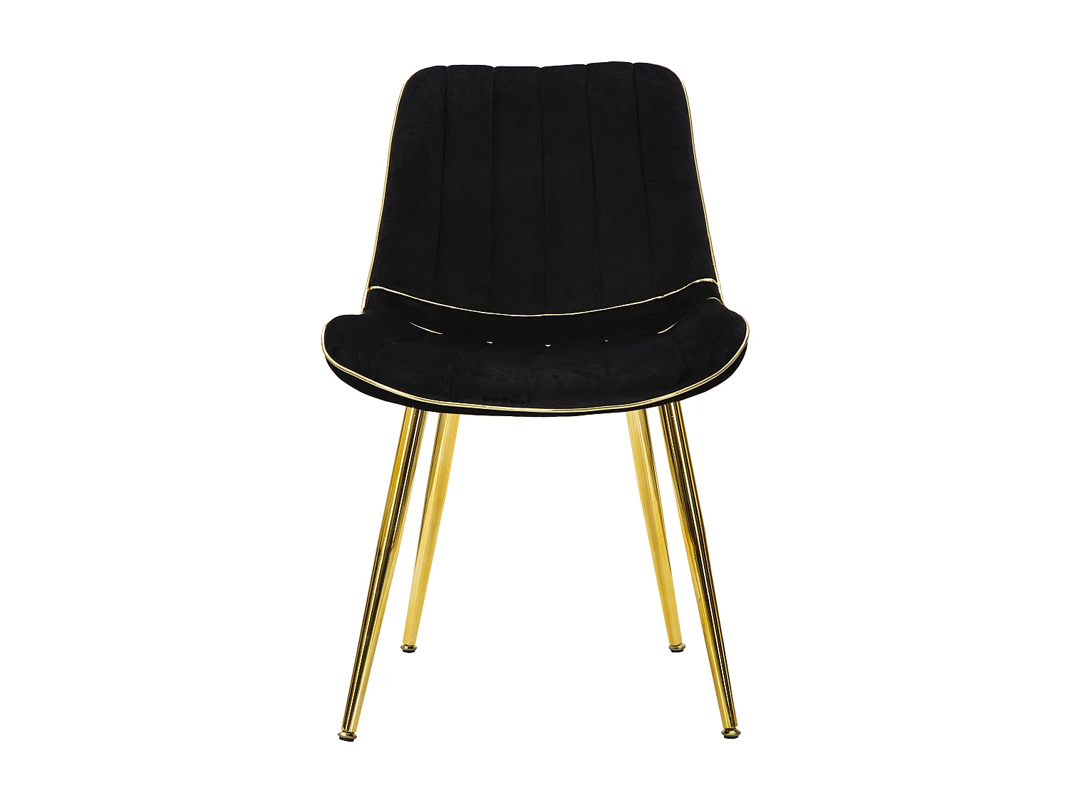 PARIS STOEL ZWART/GOUD SET 2 STUKS CM 51X59X79