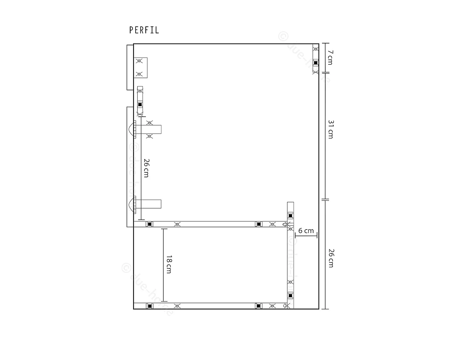 Meuble salle de bain suspendu sous-vasque avec 2 portes + Miroir finition nordik - Longueur 80 x Hauteur 64 x Profondeur 45cm