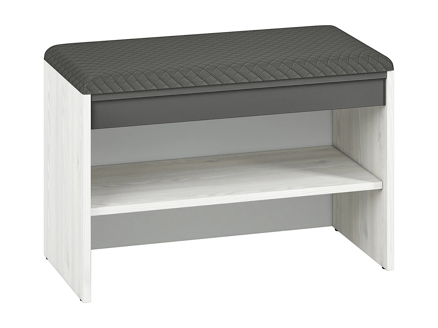 SITZBANK Hyga Pinie weiß / anthrazit 70 / 34 / 47cm