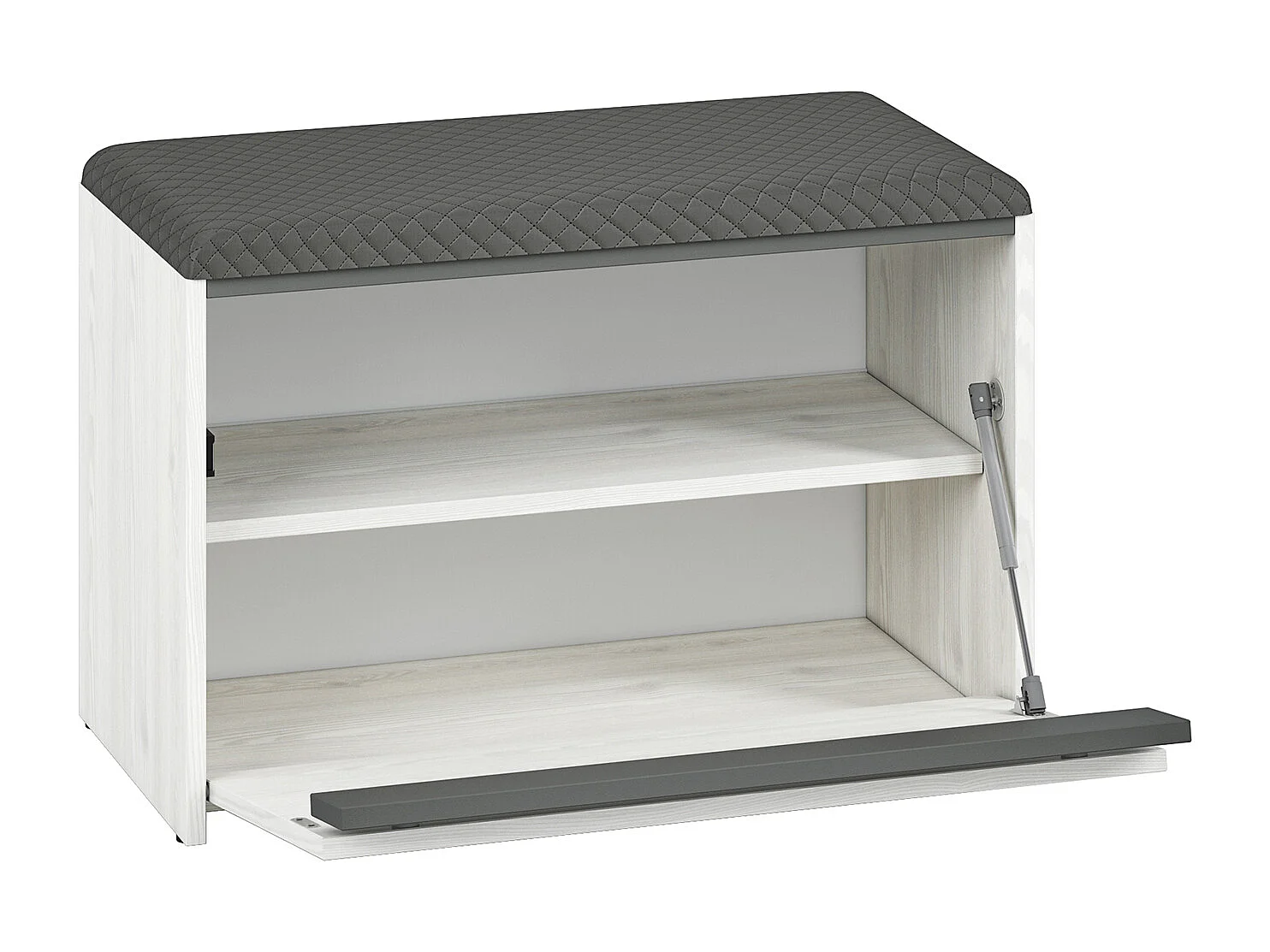 SITZBANK Hyga Pinie weiß / anthrazit 70 / 34 / 47cm