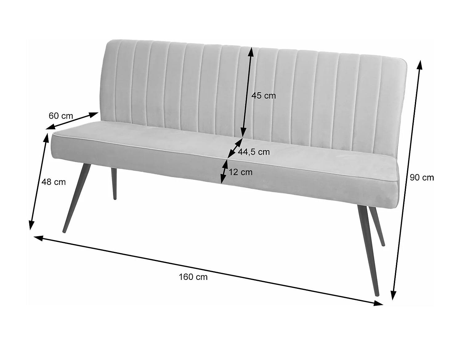 Banc MCW-K16,  gris-brun