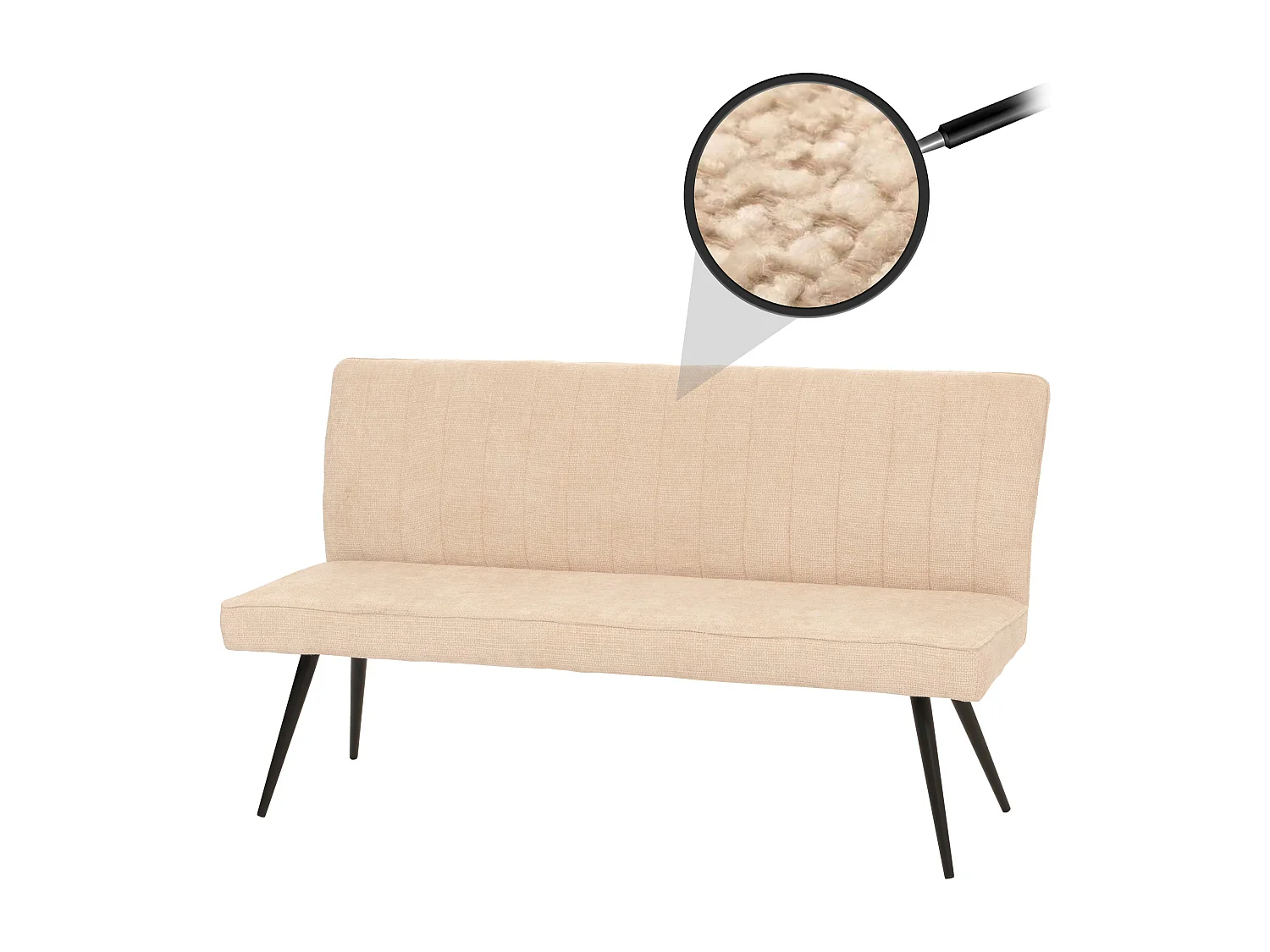 Banc MCW-K16,  crème-beige