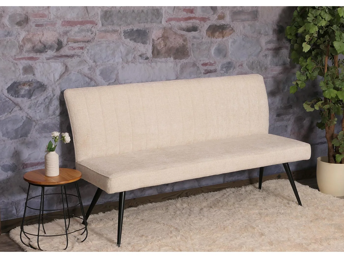 Banc MCW-K16,  crème-beige