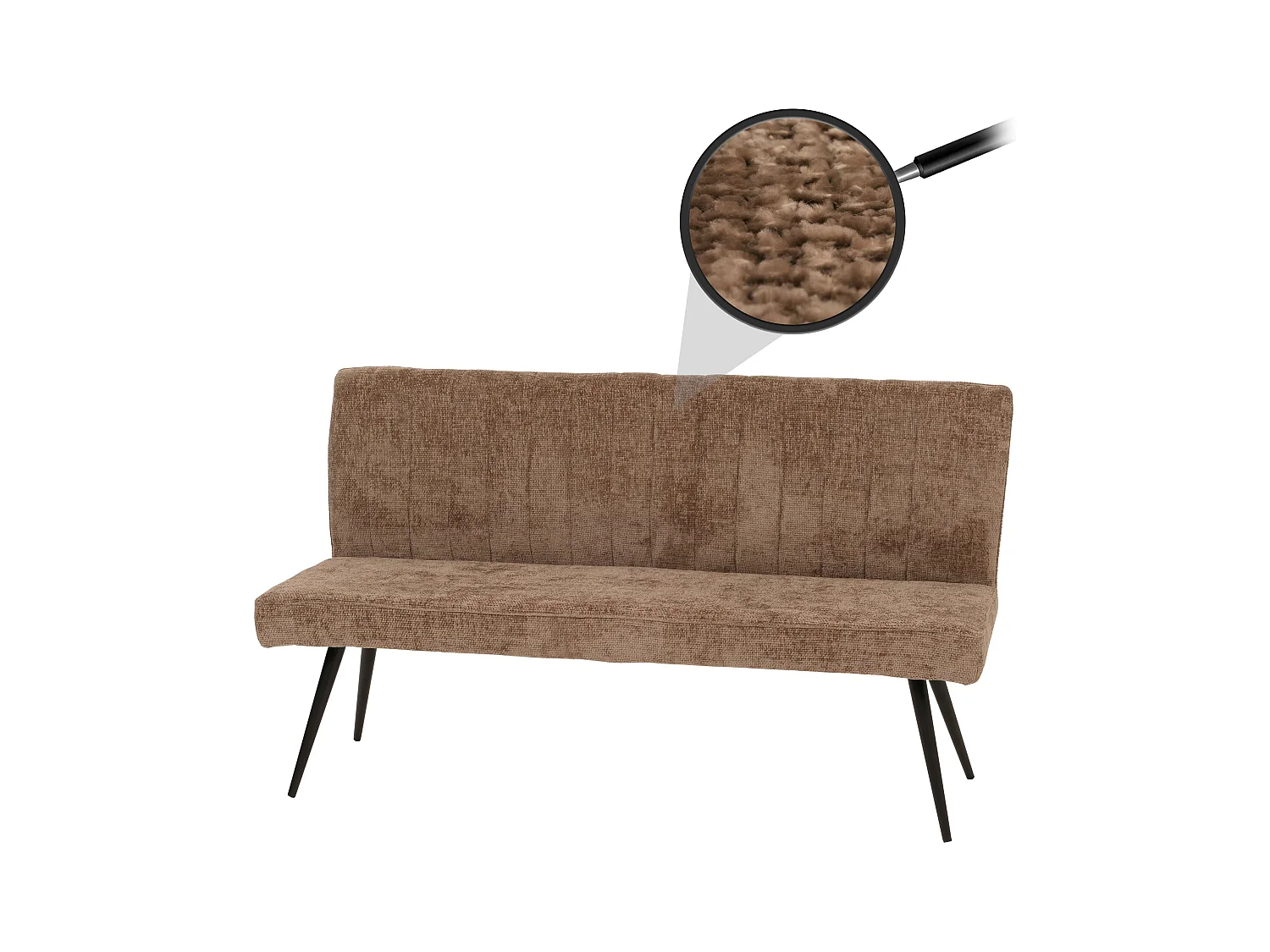 Banco corrido MCW-K16,  castanho