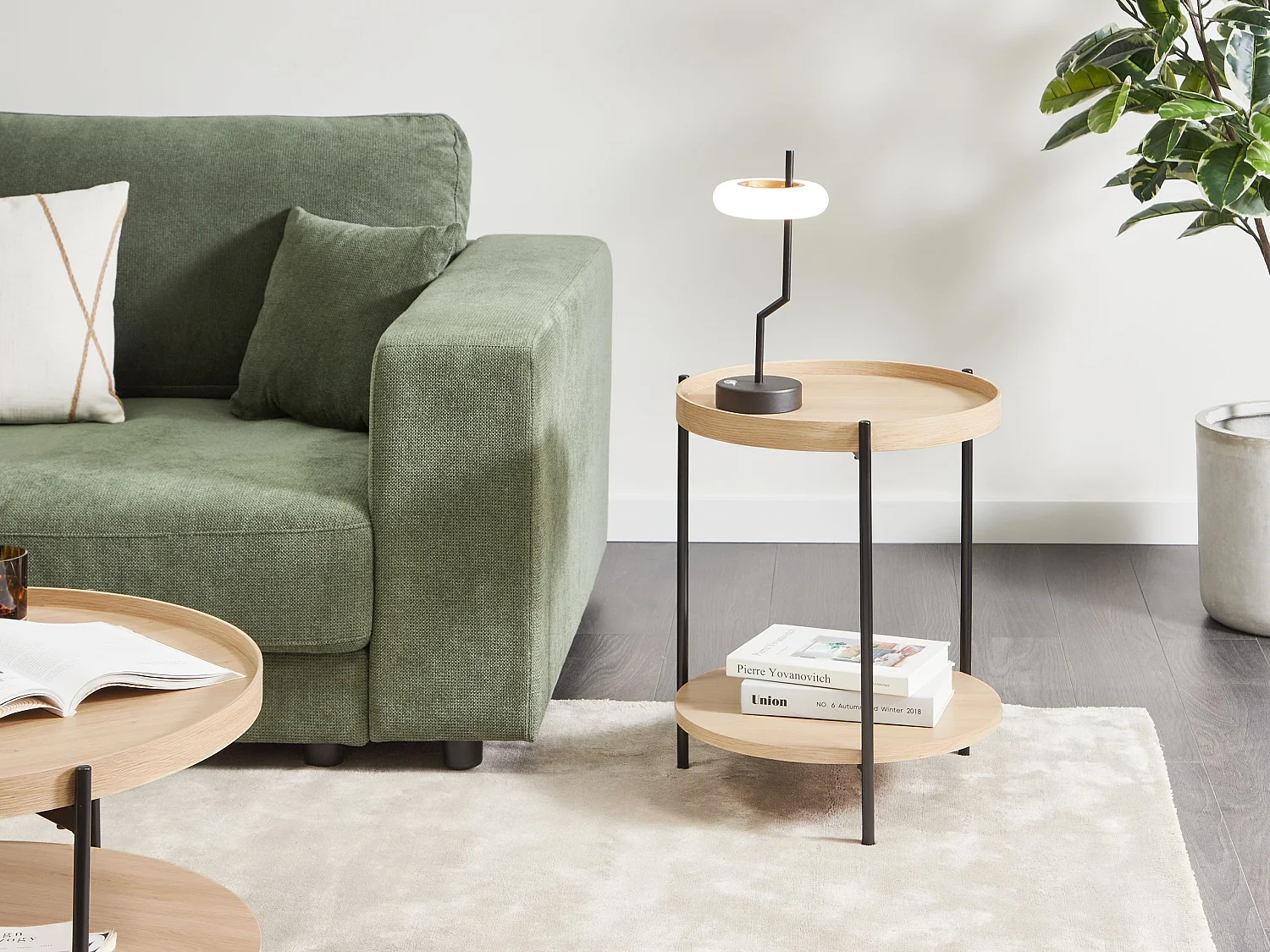 Table d'appoint LANDER Marron clair