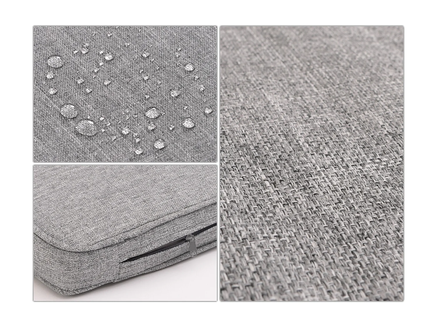 Ensemble de jardin MVG-N46 (4 pièces),  Coussin gris