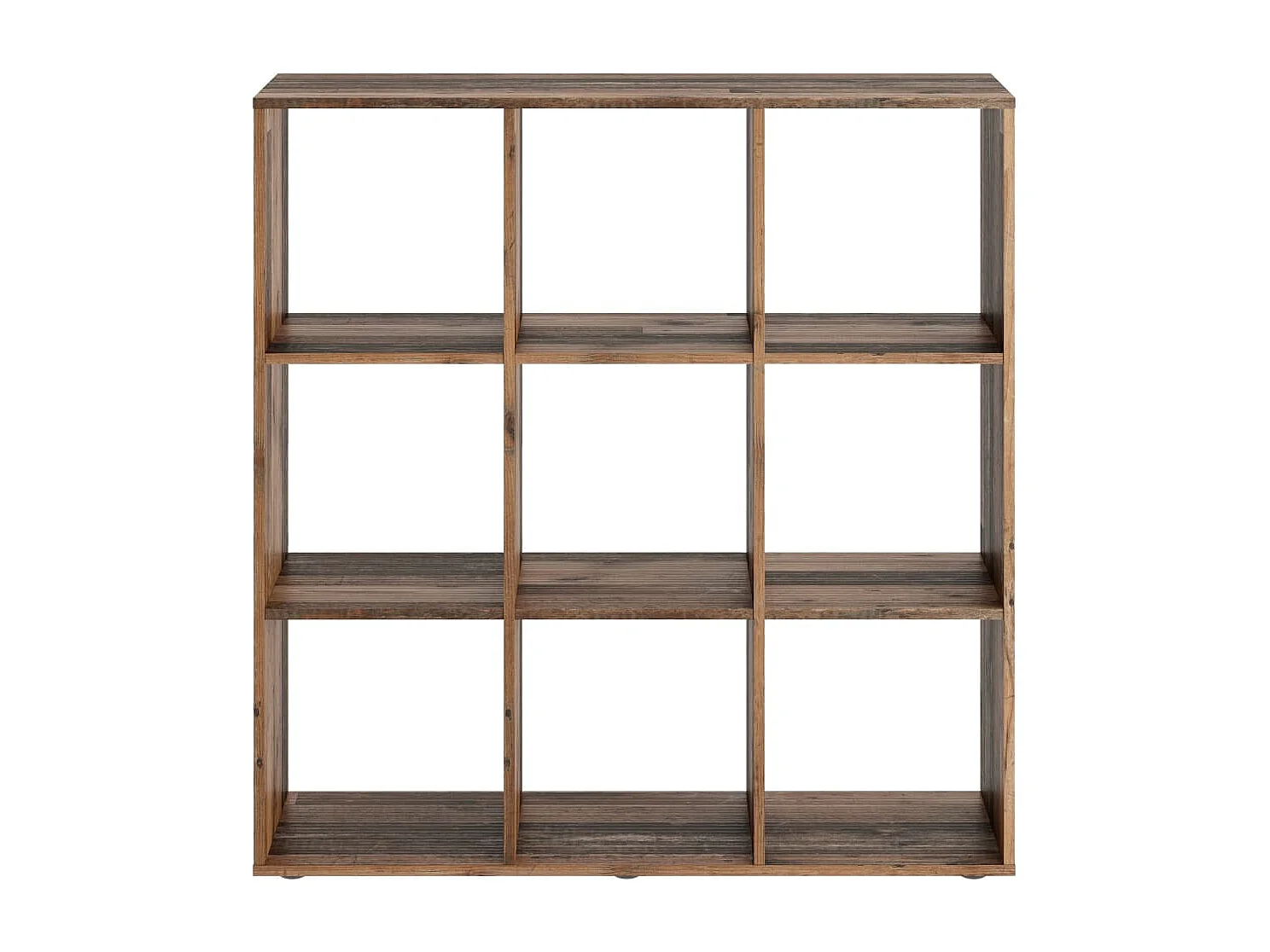 Étagère 9 Cases Design "Gaman" 108cm Chêne Foncé