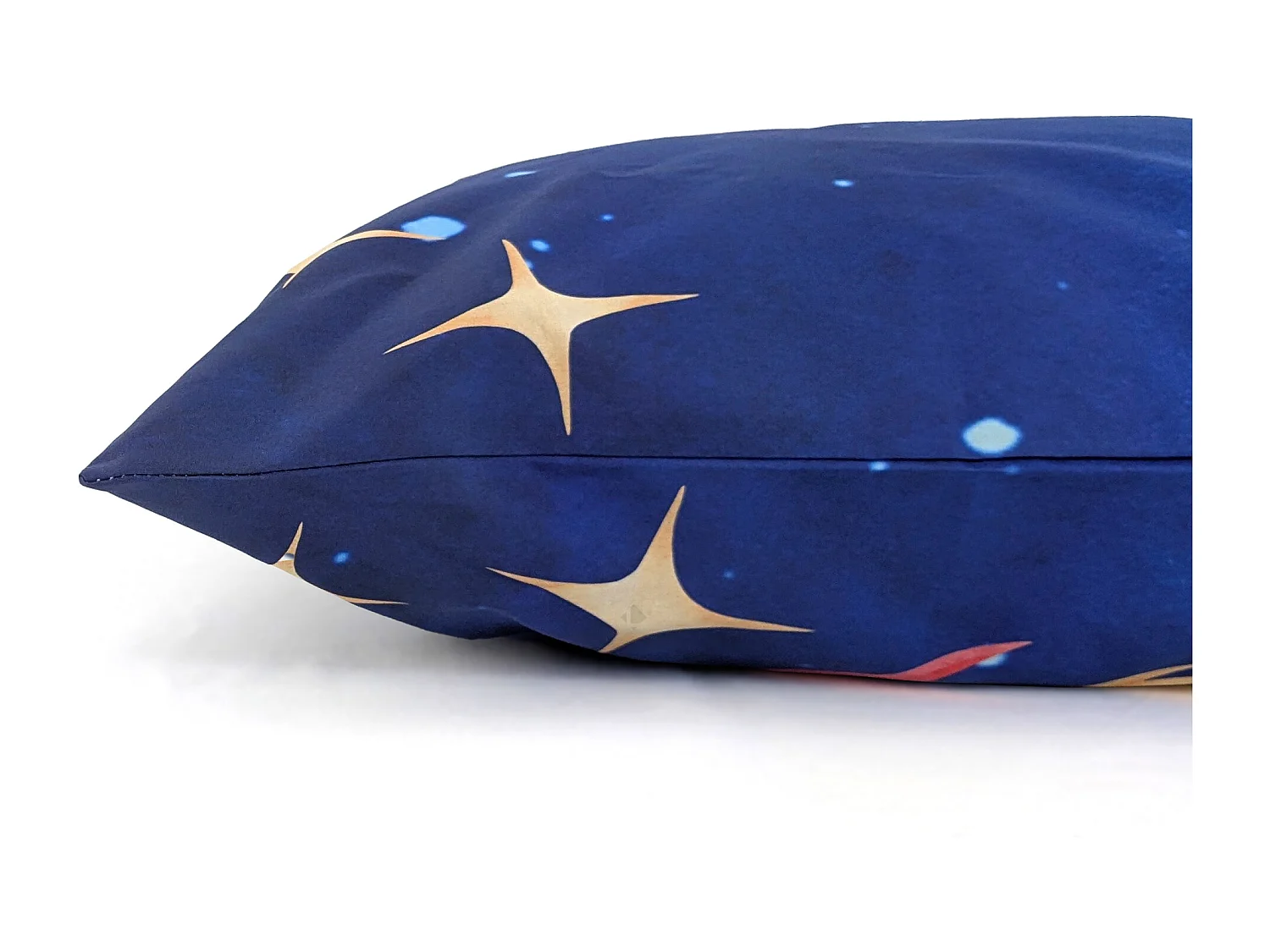 Taie d'oreiller 65x65 cm en percale de coton THOMAS bleu