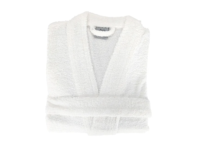 Peignoir kimono adulte PURE coton XXL blanc