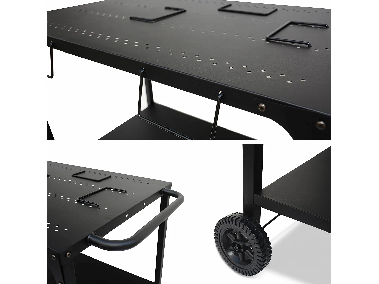 Mesa de plancha modular negro