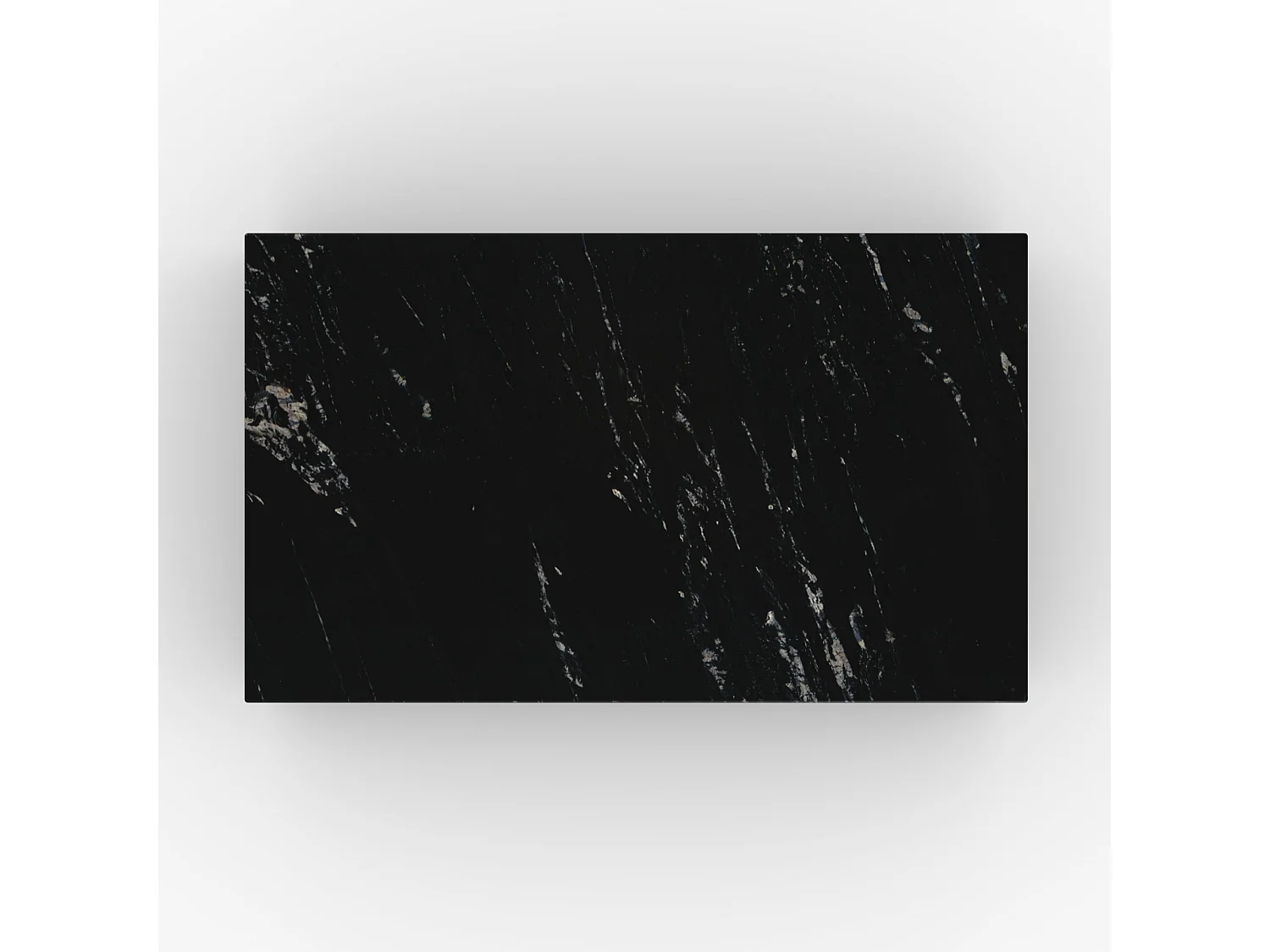 Table basse rectangulaire en marbre noir - Izaé