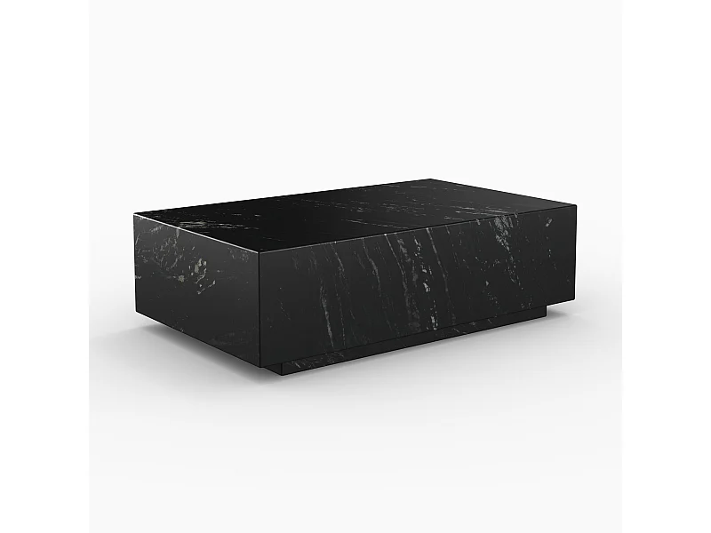 Table basse rectangulaire en marbre noir - Izaé