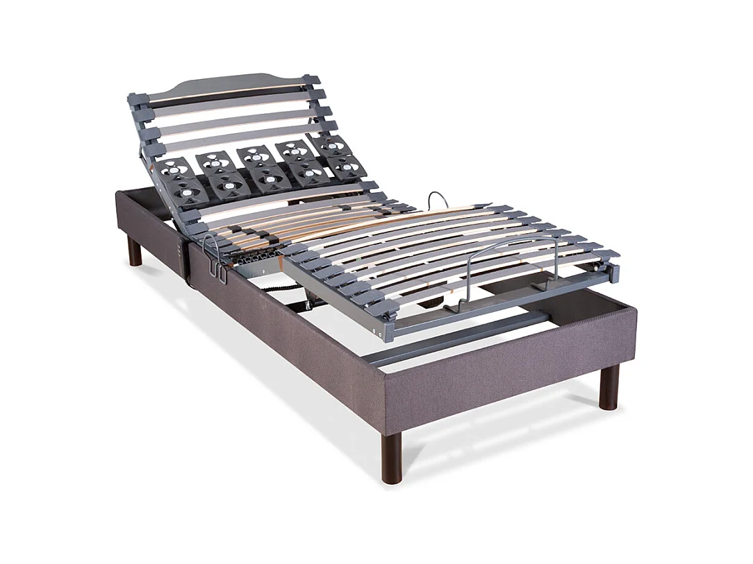 BELLECOUR LITERIE | Sommier électrique ATHENA 70x200 cm | Lattes & Plots