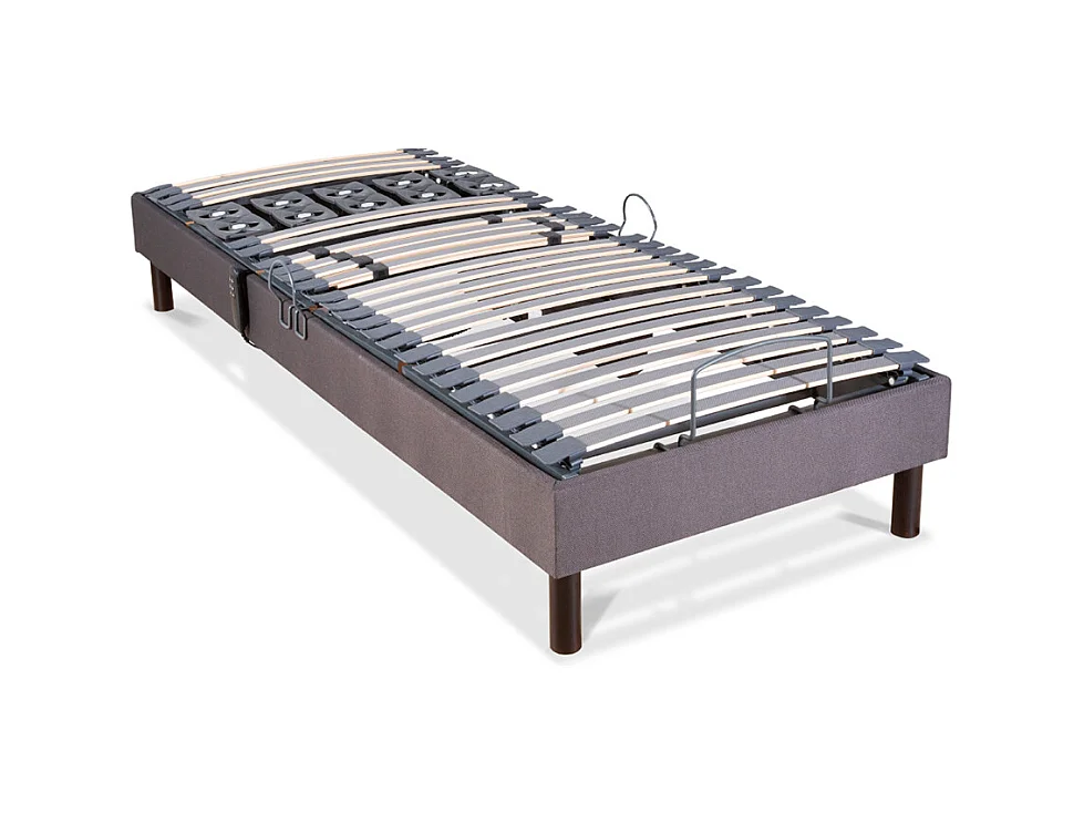 BELLECOUR LITERIE | Sommier électrique ATHENA 70x200 cm | Lattes & Plots