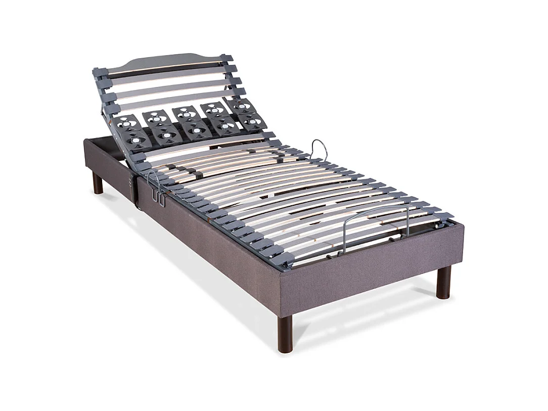 BELLECOUR LITERIE | Sommier électrique ATHENA 70x200 cm | Lattes & Plots