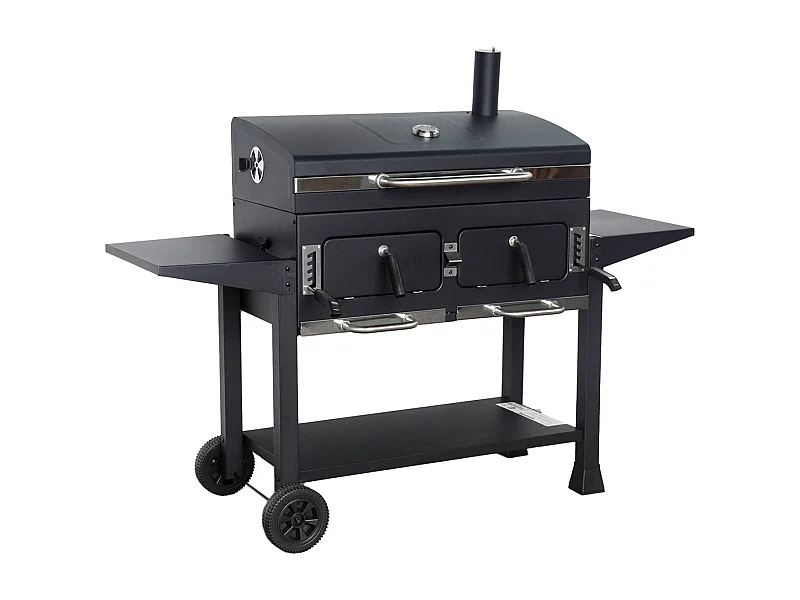 Barbacoa de carbón xl negro