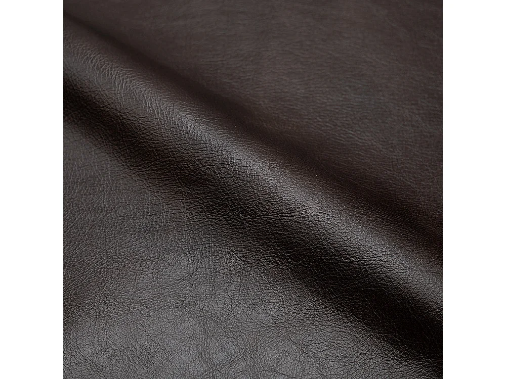 Fauteuil en cuir de buffle marron et métal noir - Hugues