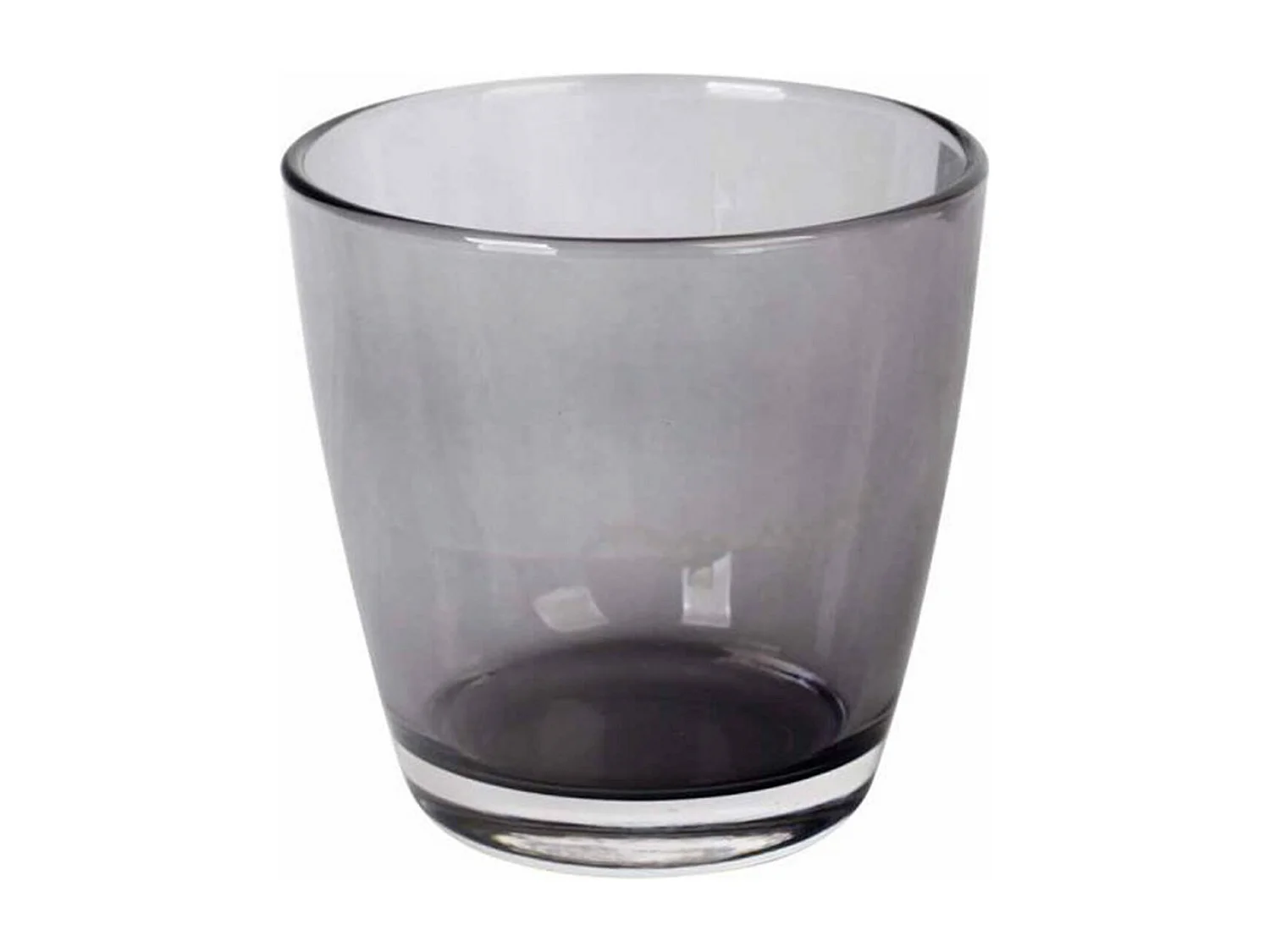 Cache Pot en Verre "Chic & Tendance" 14cm Gris