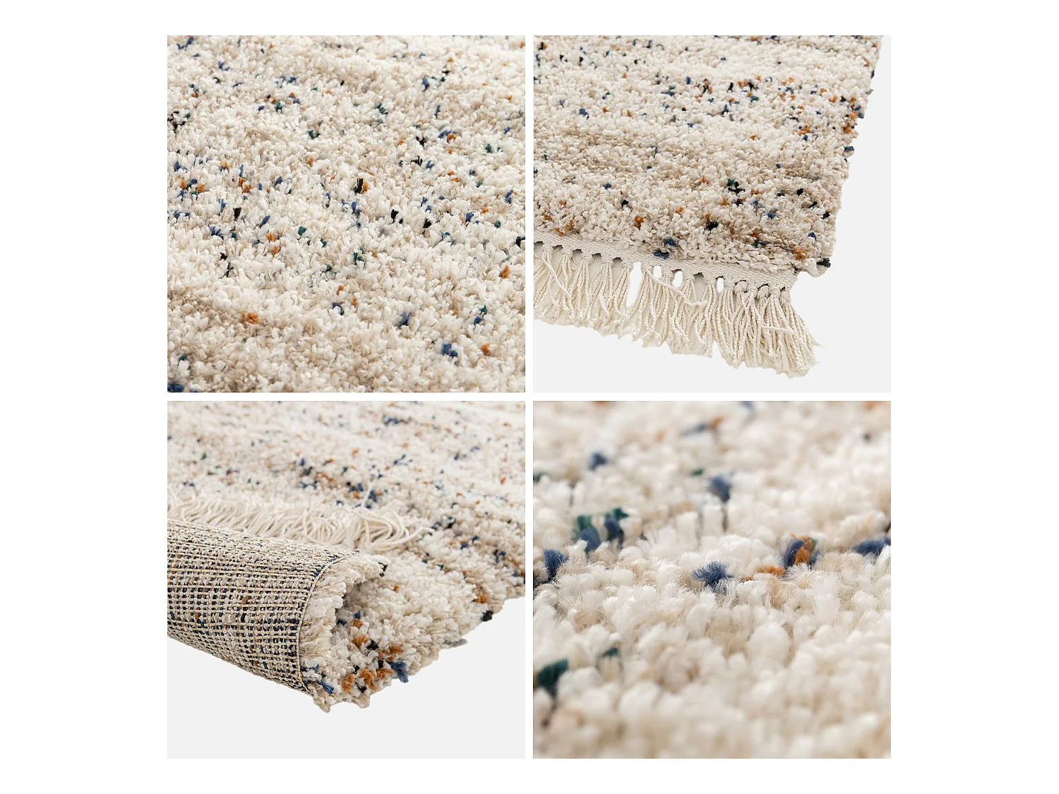 Tapis intérieur avec motif tacheté. crème. 160 x 230 cm