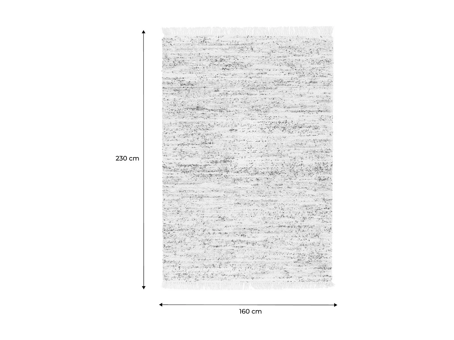 Tapis intérieur avec motif tacheté. crème. 160 x 230 cm