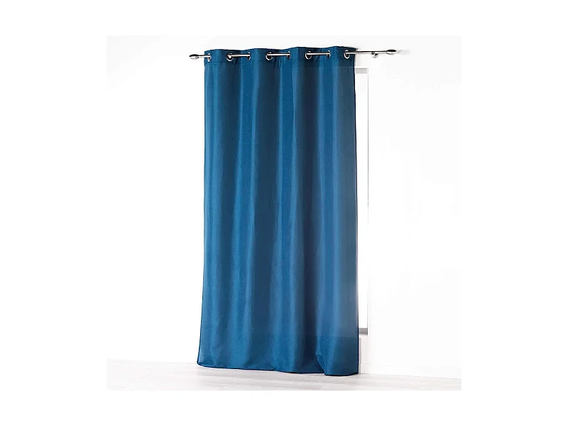 Rideau à Oeillets "Absolu" 140x260cm Bleu Indigo