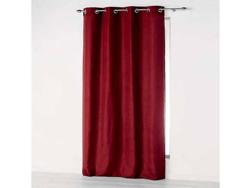 Rideau à Œillets "Absolu" 140x260cm Bordeaux
