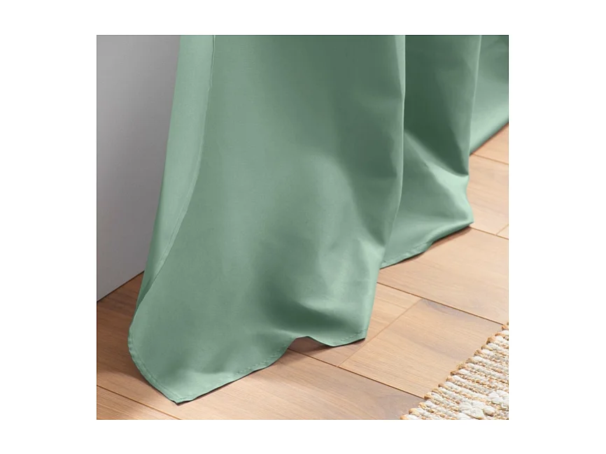 Rideau à Œillets "Absolu" 140x260cm Sauge