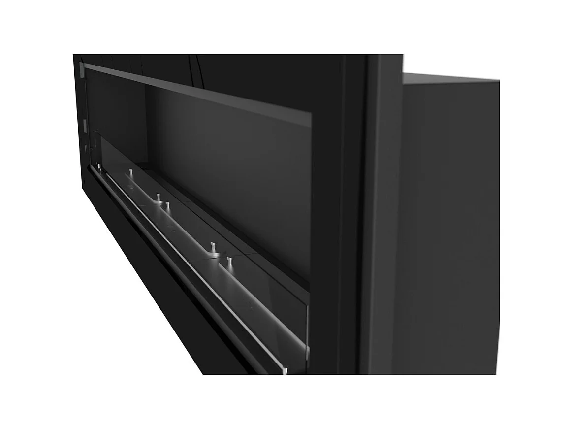 Frame 1800 SimpleFire Einbau-Bioethanolkamin mit weißem Glas