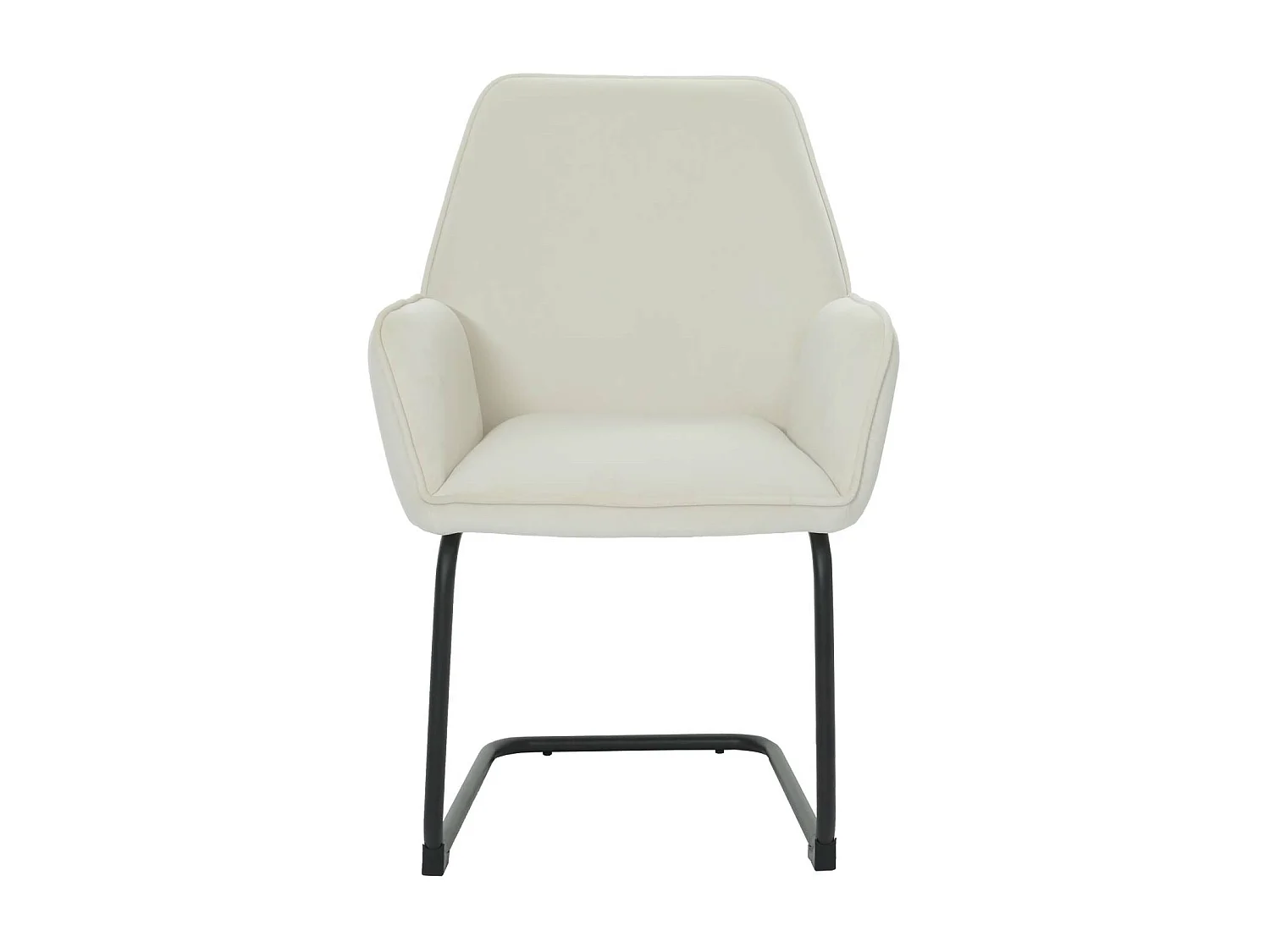 Cadeira cantilever MCW-G67,  bege-creme