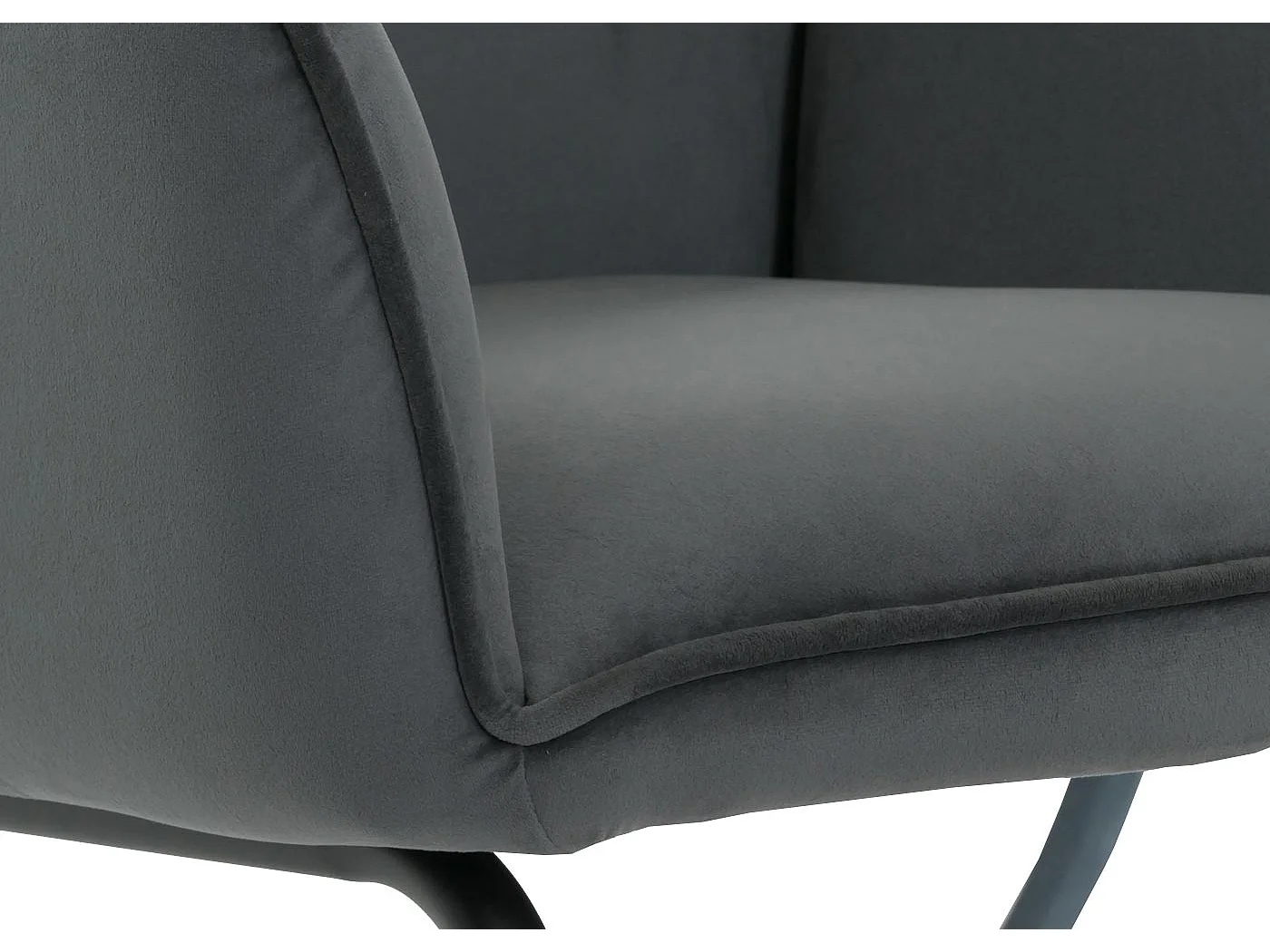 Cadeira cantilever MCW-G67,  cinzento escuro