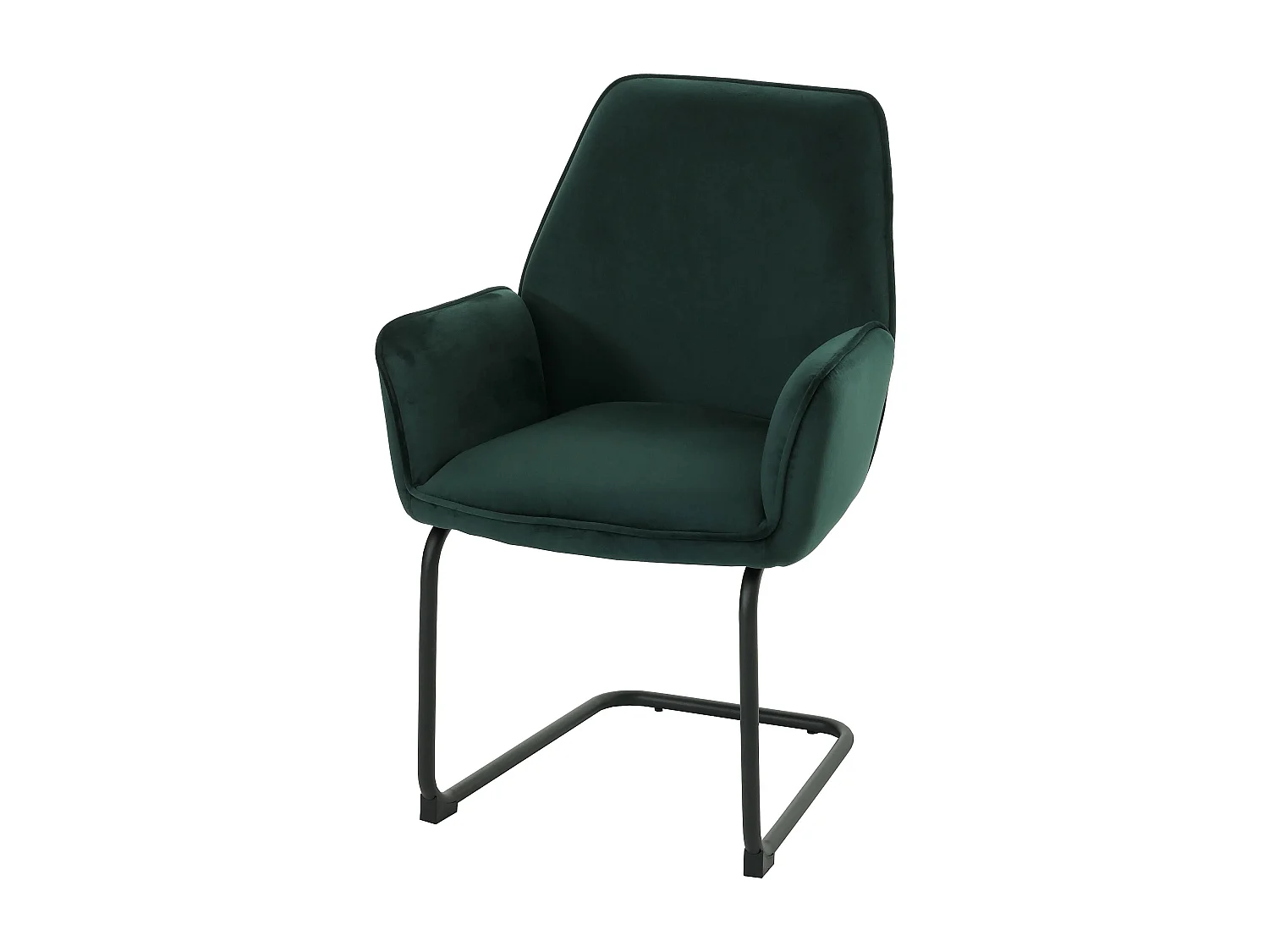 Cantilever chair MCW-G67,  green