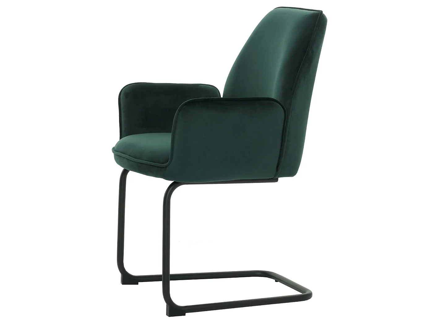 Cantilever chair MCW-G67,  green