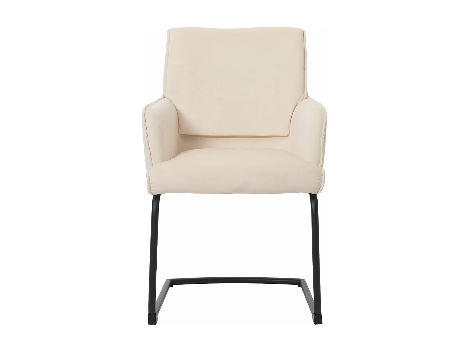 Cadeira cantilever MCW-N60,  bege-creme