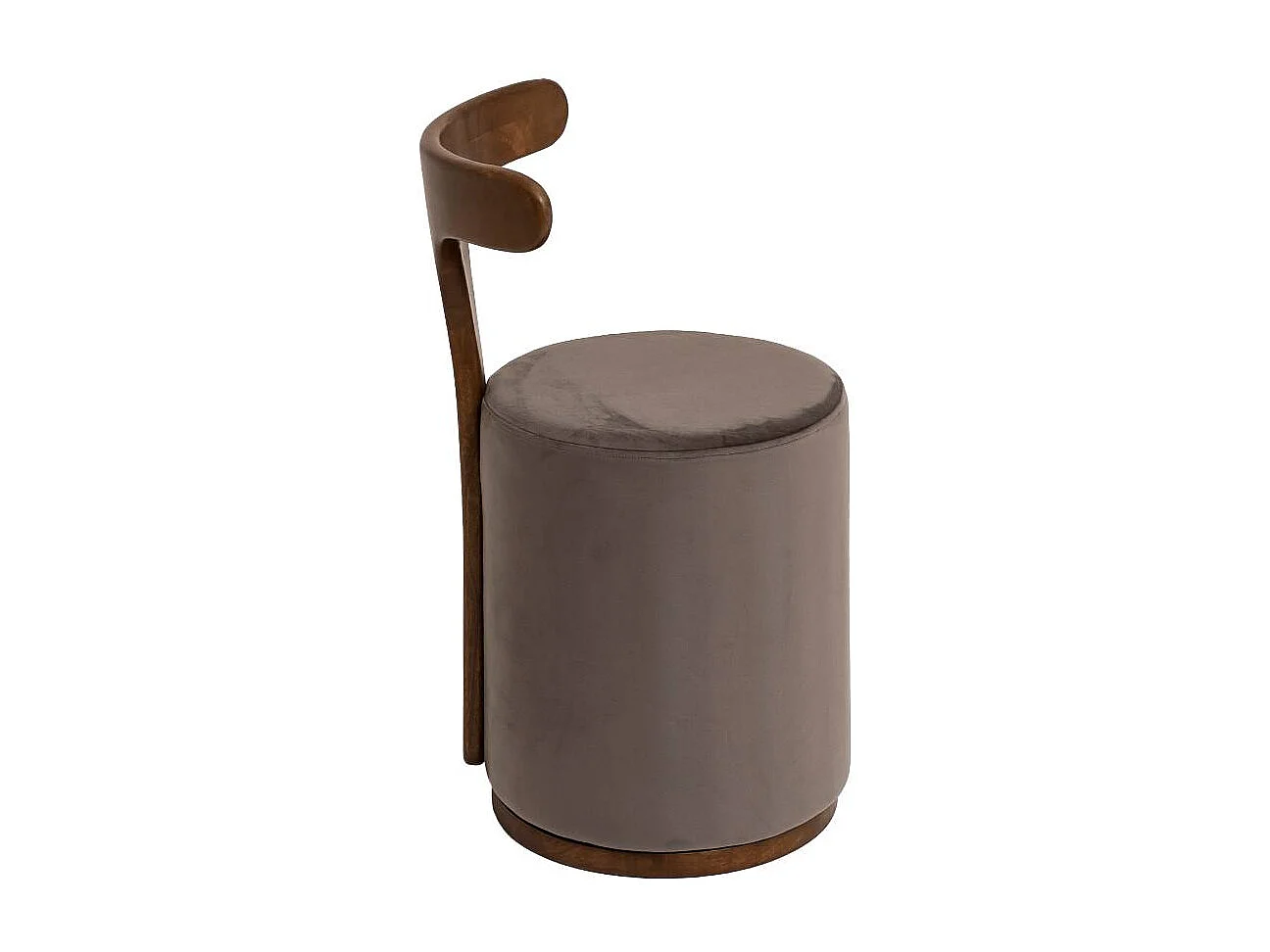 Petit fauteuil gris en manguier Adonis