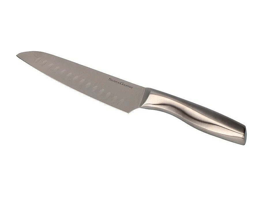 Couteau Santoku "Inox Forgé" 31cm Gris