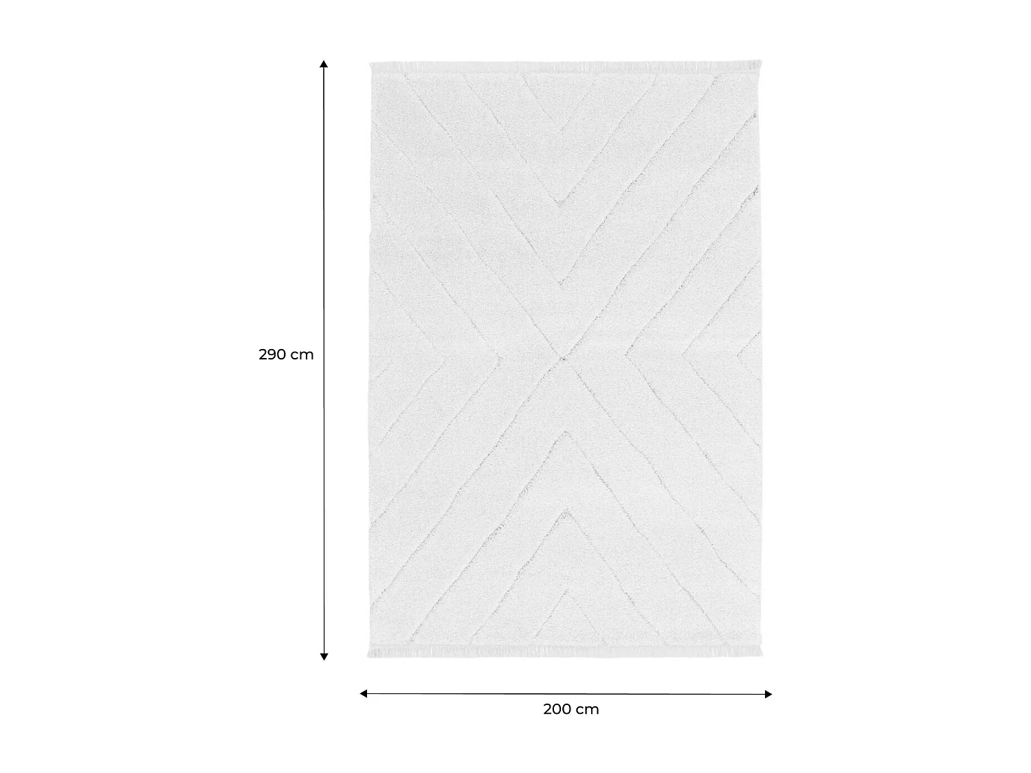 Tappeto interno tufted crema