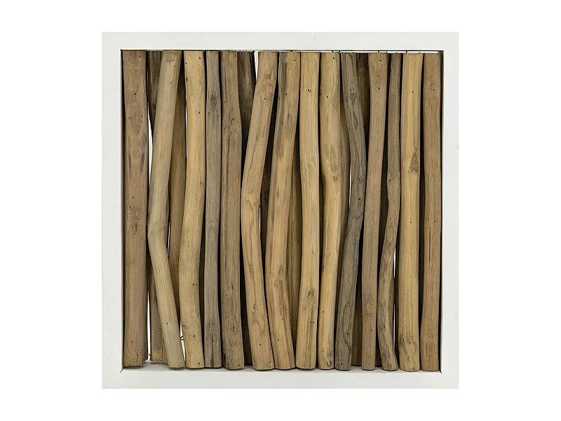 Décor mural branches de teck