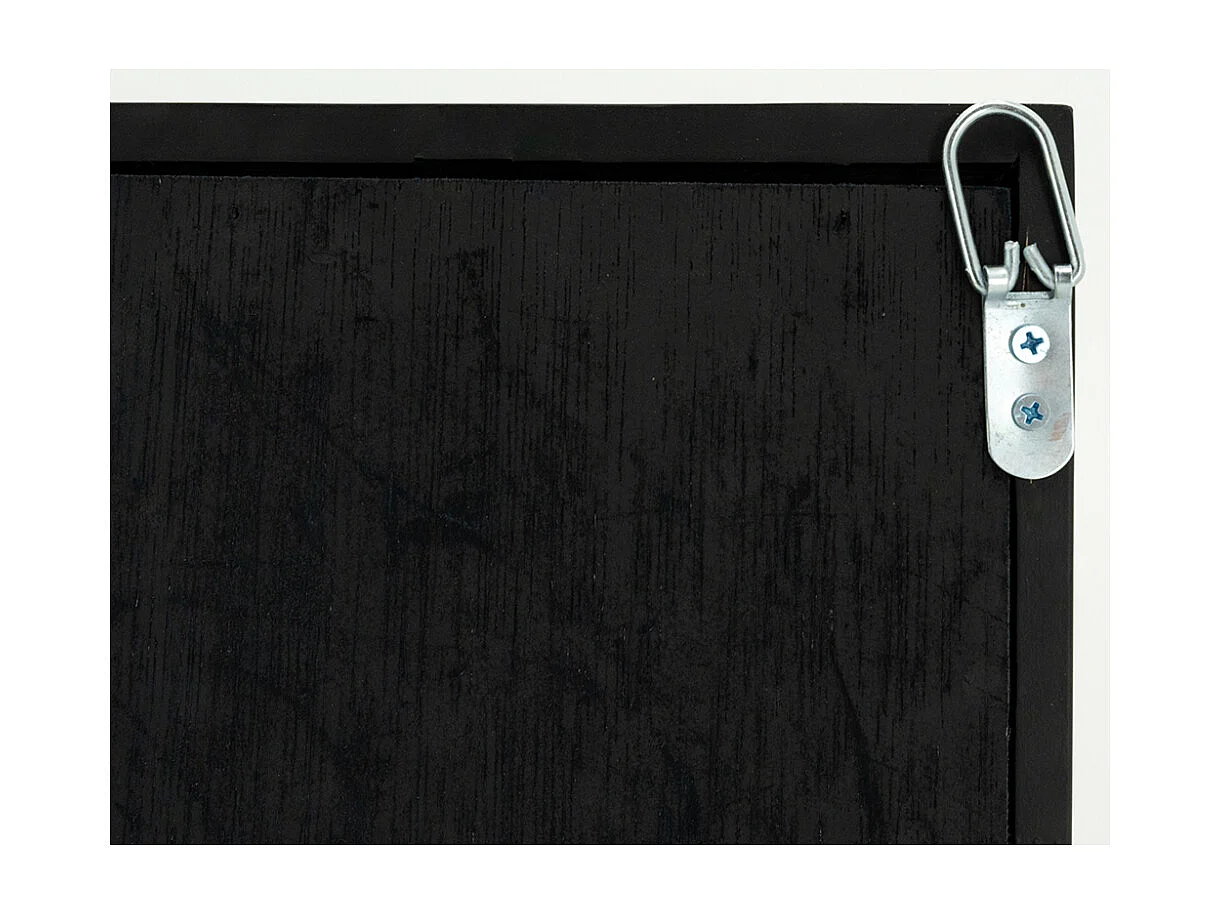 Décor mural en teck recyclé - Family 45 x 45