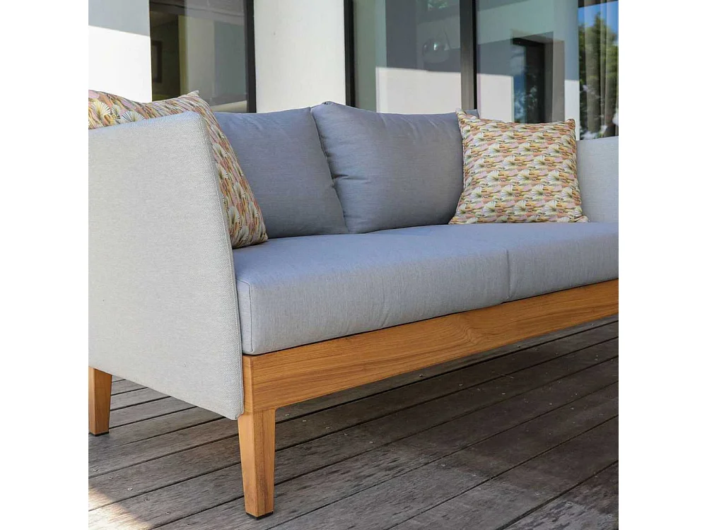 Canapé de jardin en aluminium et tissu Welcome