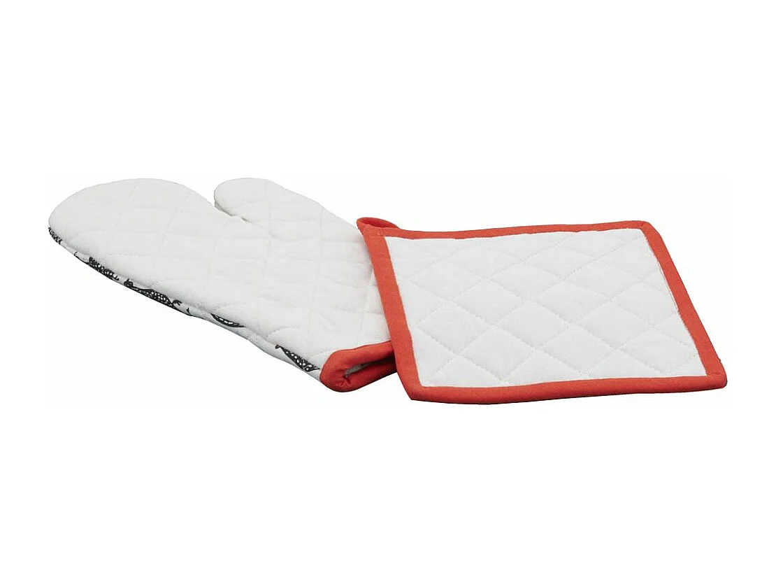 Ensemble gant et manique Cocottes