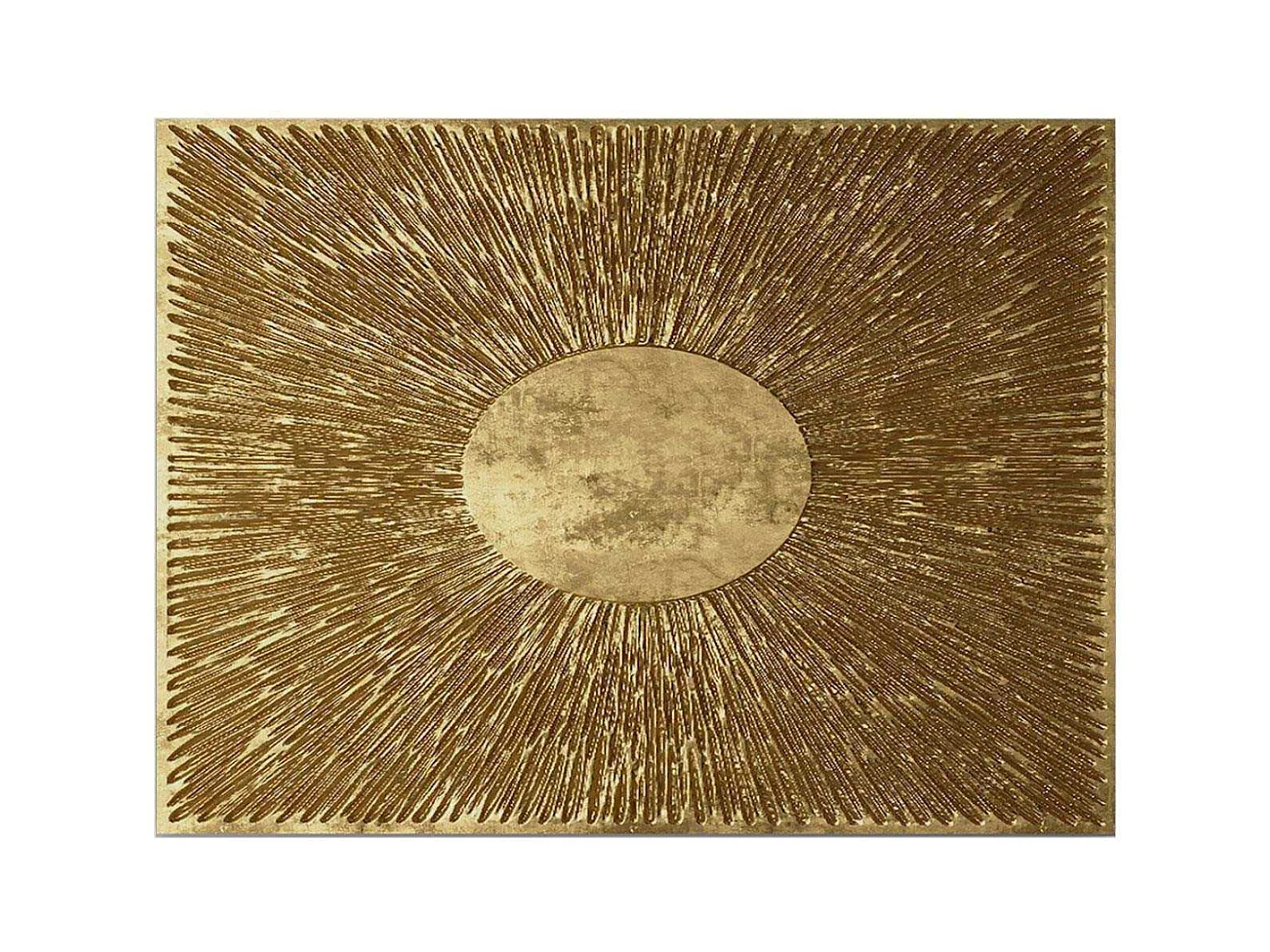 Tableau Cercle et striure 70 x 100 cm